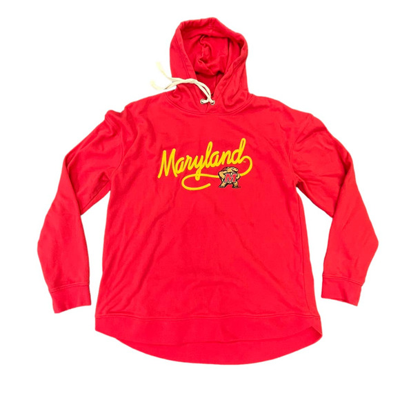 Y2K University Maryland Champion Pullover Sweatshirt Hoodie Sweater Sz M - Picture 1 of 3